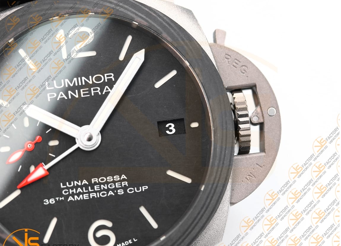 VS Factory Panerai Luminor GMT PAM1096 Black Dial Titanium P.9011 Movement - 图片 9