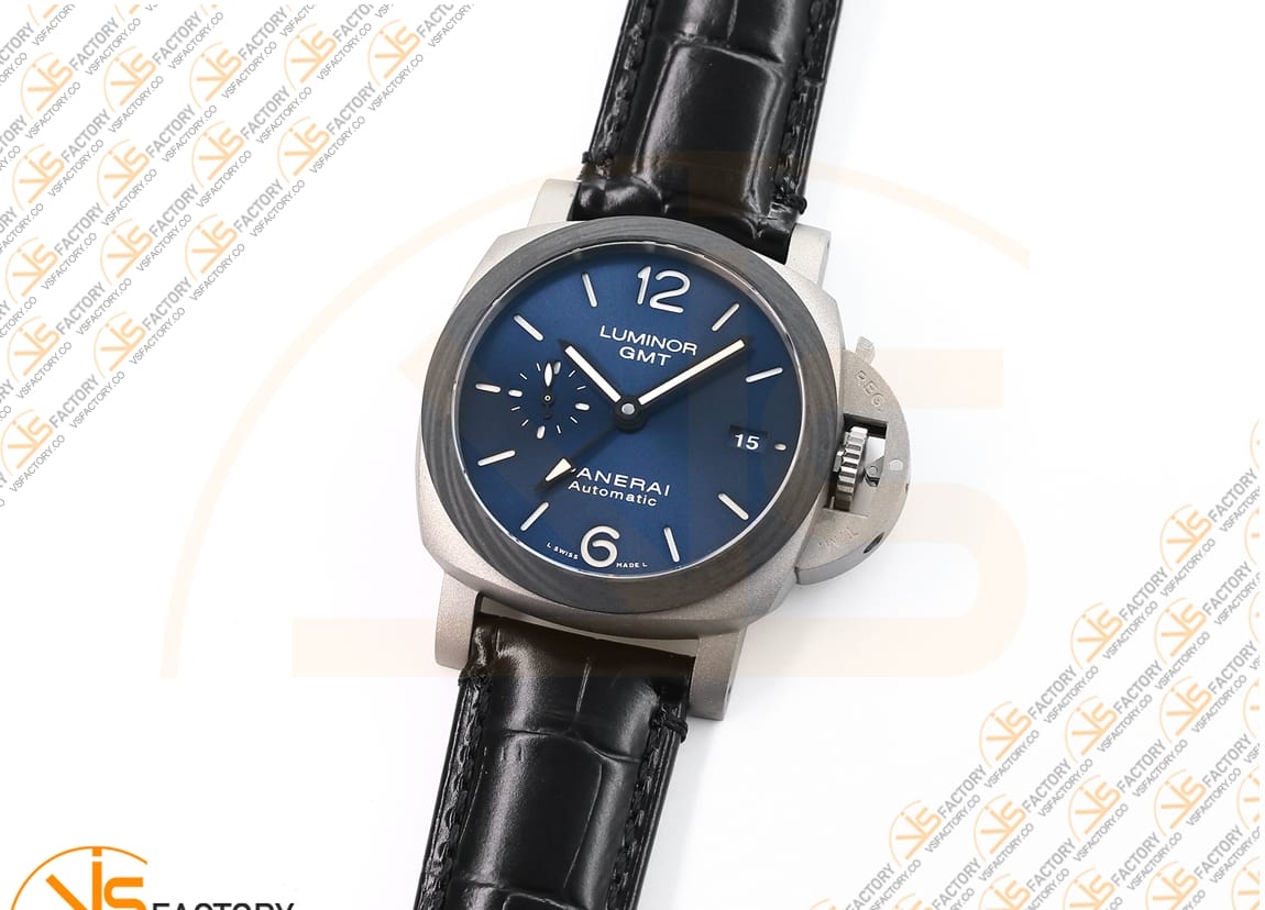 VS Factory Panerai Luminor GMT PAM1279 Blue Dial Titanium P.9011 Movement - 图片 5