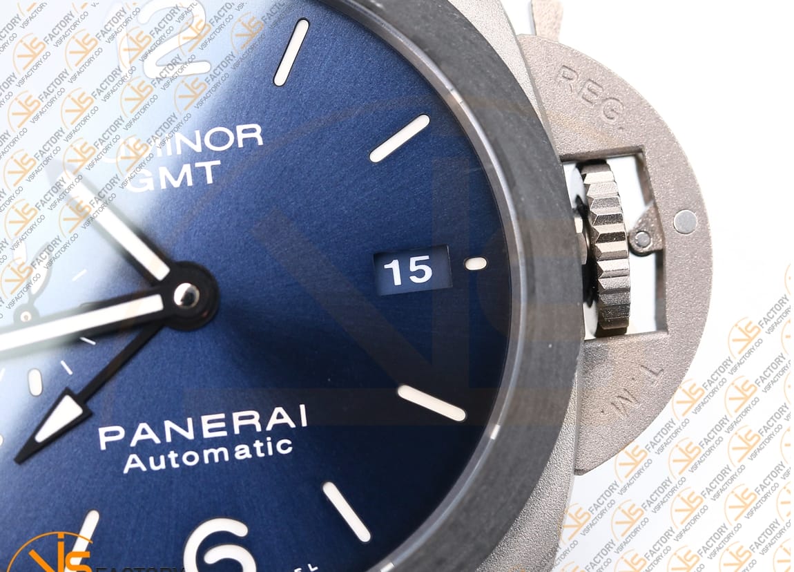 VS Factory Panerai Luminor GMT PAM1279 Blue Dial Titanium P.9011 Movement - 图片 6