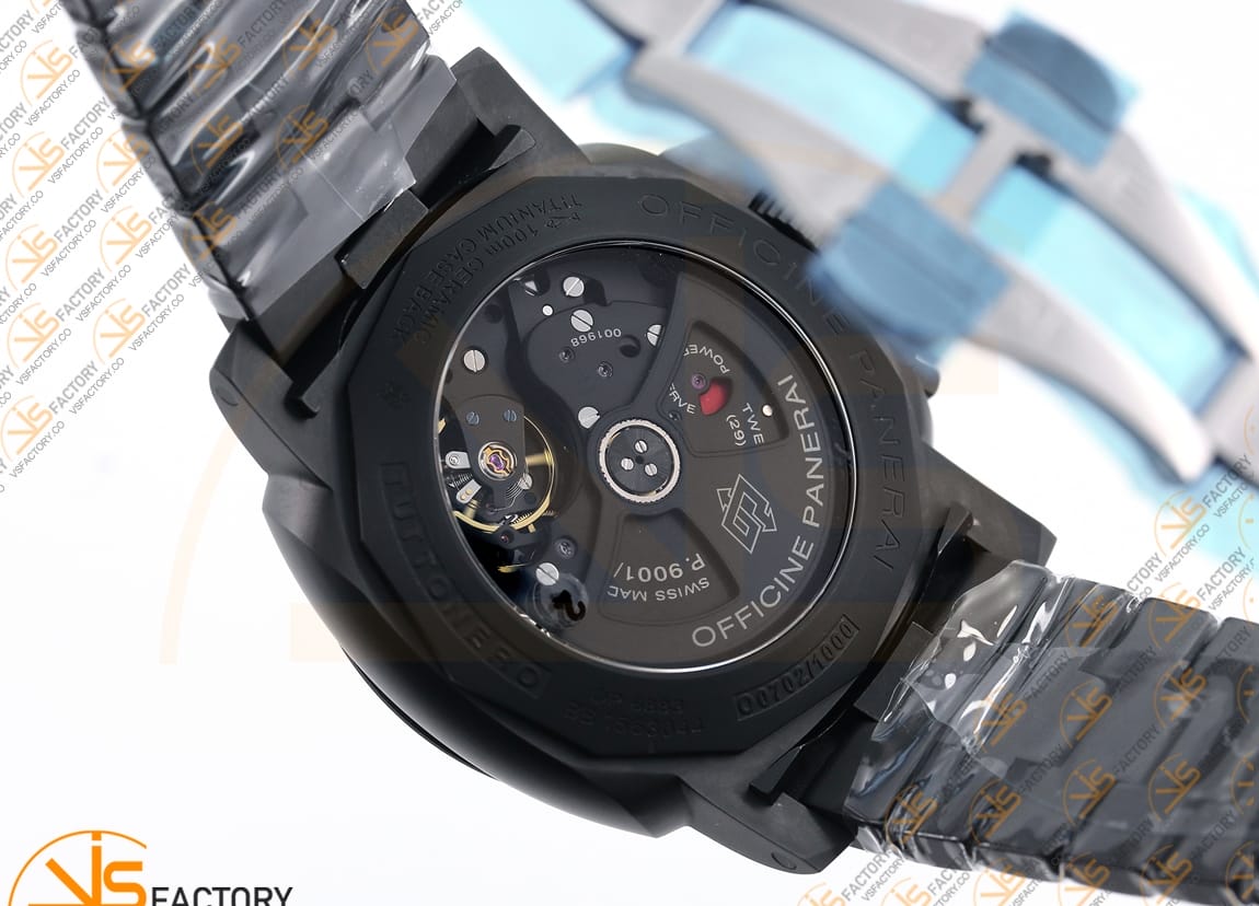 VS Factory Panerai Luminor GMT PAM438 Real Ceramic Ceramic Bracelet P.9001 Movement - 图片 13