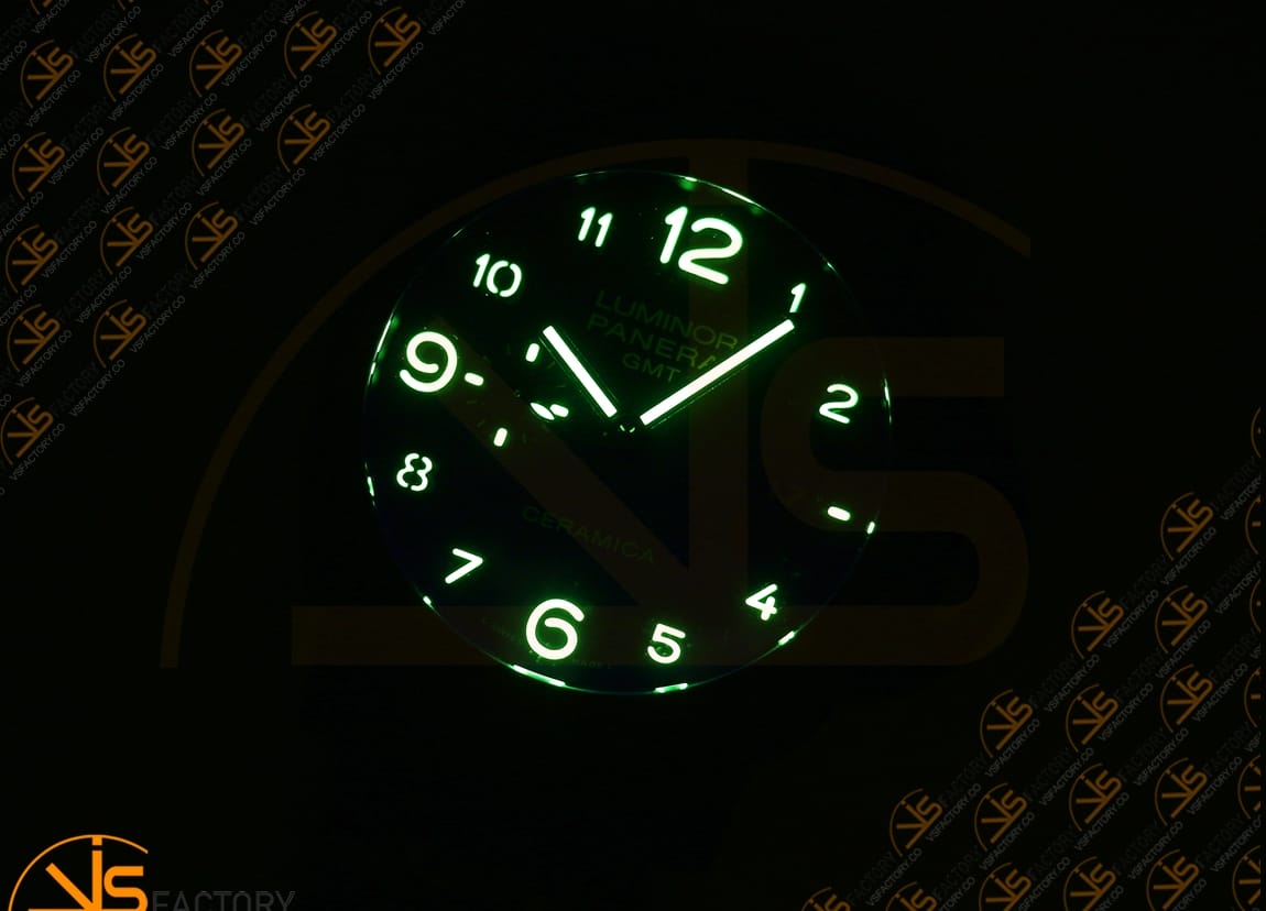 VS Factory Panerai Luminor GMT PAM438 Real Ceramic Ceramic Bracelet P.9001 Movement - 图片 15