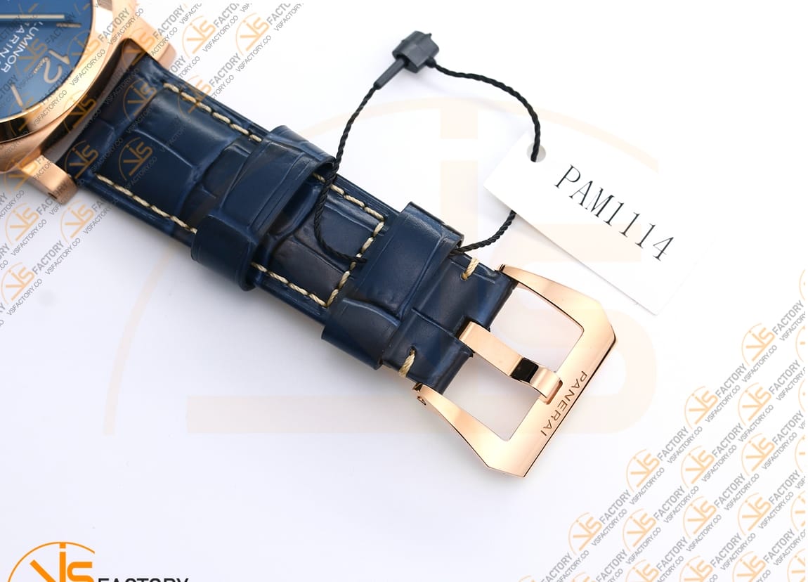 VS Factory Panerai Luminor Marina PAM1114 Blue Dial Steel P.9010 Movement - 图片 12