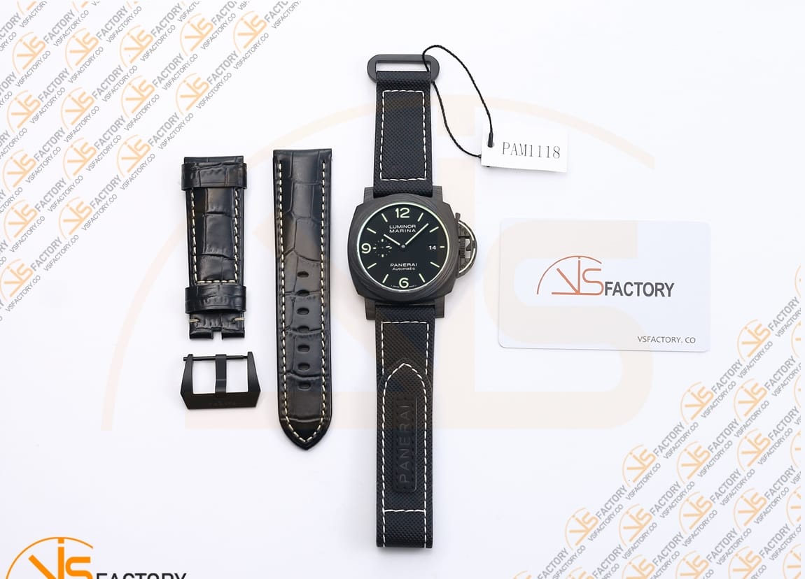 VS Factory Panerai Luminor Marina PAM1118 Blue Dial Forged Carbon P.9010 Movement - 图片 2