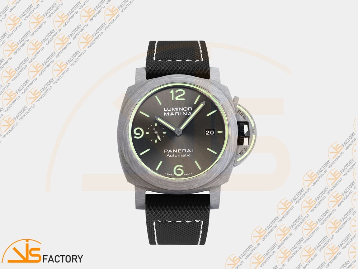 VS Factory Panerai Luminor Marina PAM1119 Blue Dial Forged Carbon Nylon P.9010 Movement - 图片 3
