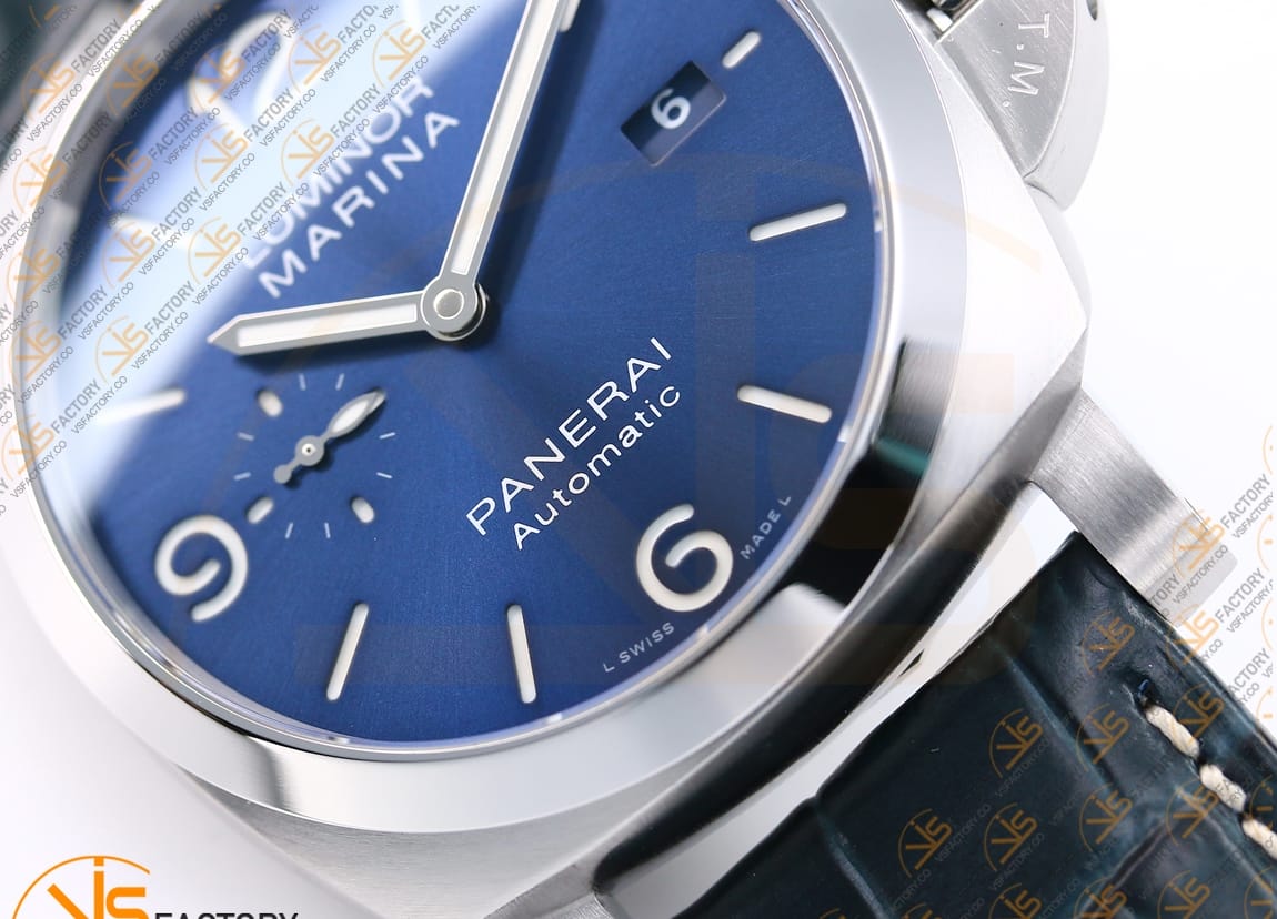 VS Factory Panerai Luminor Marina PAM1313 Blue Dial Steel P.9010 Movement - 图片 9