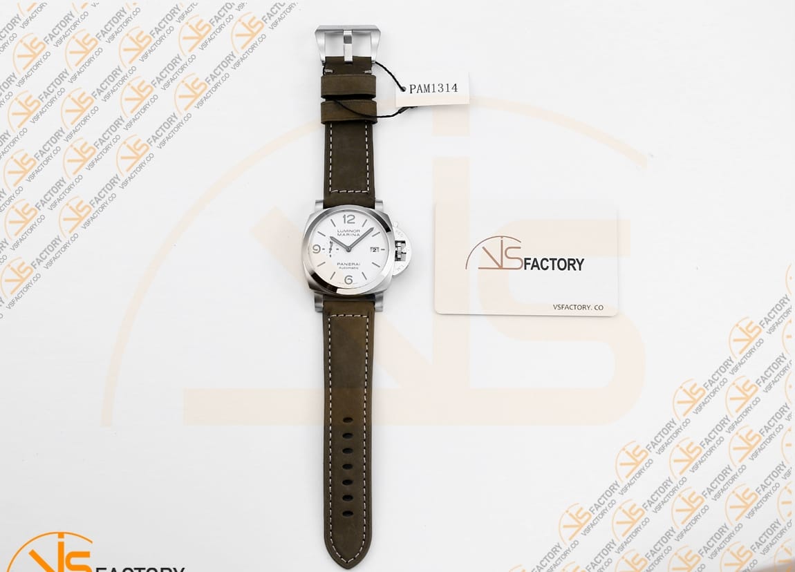 VS Factory Panerai Luminor Marina PAM1314 White Dial Steel P.9010 Movemen - 图片 2