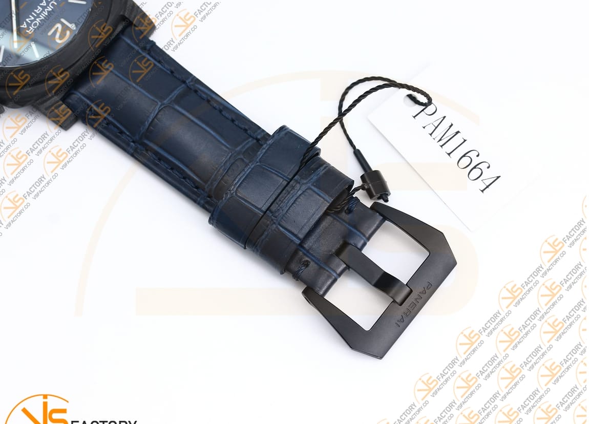 VS Factory Panerai Luminor Marina PAM1664 Blue Dial Carbotech P.9010 Movement - 图片 13