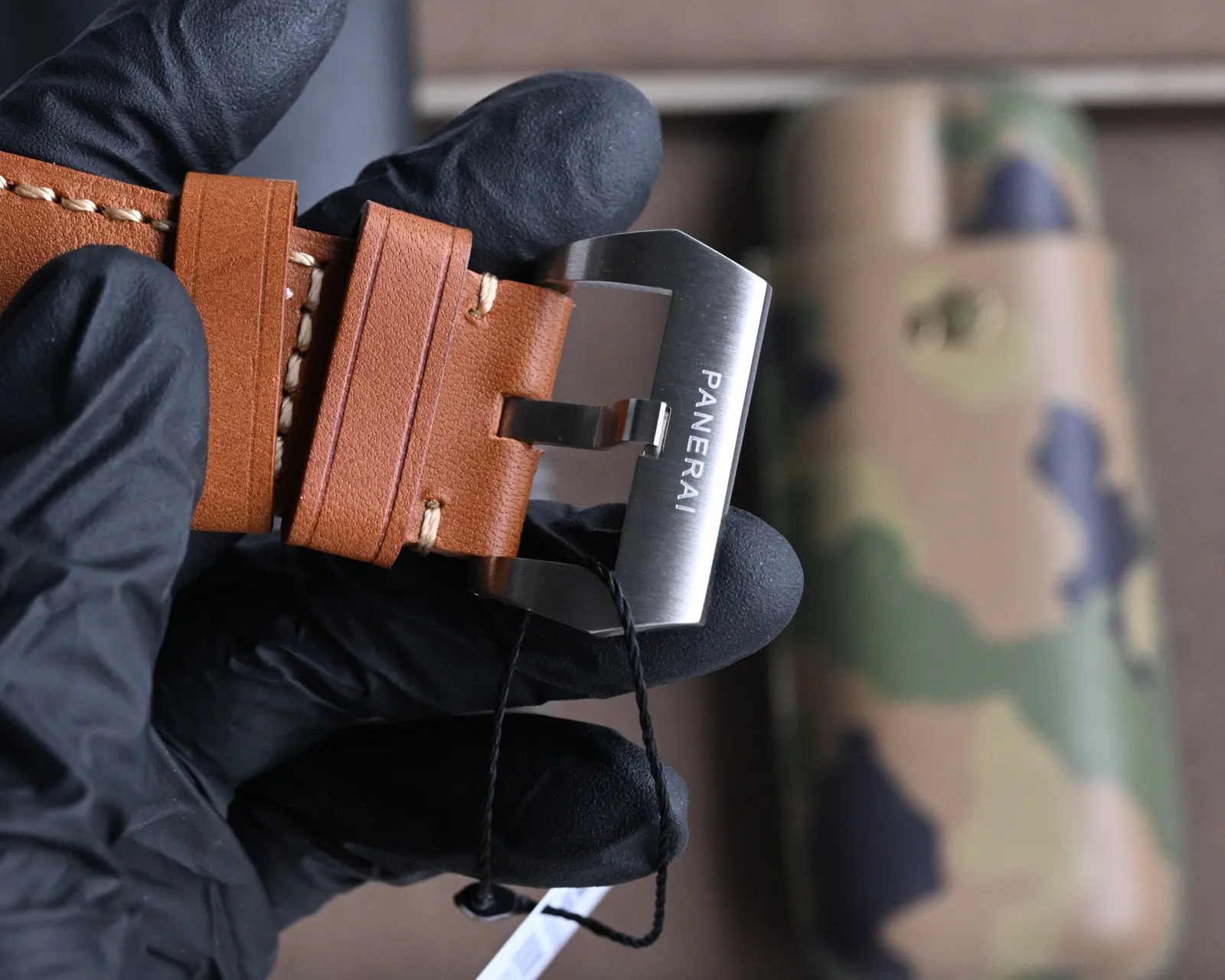 VS Factory Panerai Luminor Submersible Navy Seals Black Dial Brown Leather Strap Men’s Diver Watch - 图片 8