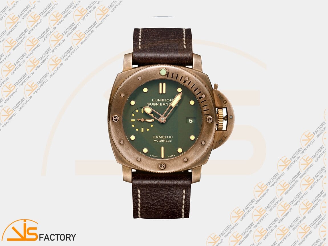 VS Factory Panerai Luminor Submersible PAM382 Green Dial Bronze P.9000 Movement - 图片 3