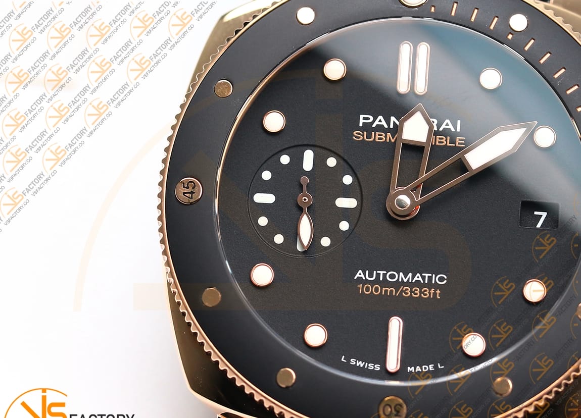 VS Factory Panerai Luminor Submersible PAM974 GoldTech Rose Gold OP XXXIV Movement - 图片 7
