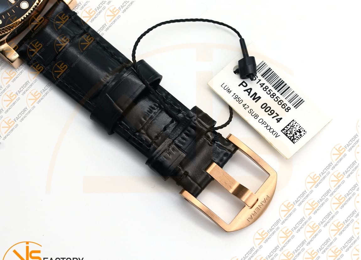 VS Factory Panerai Luminor Submersible PAM974 GoldTech Rose Gold OP XXXIV Movement - 图片 12