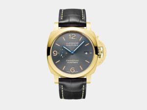 VS Factory Panerai PAM1115 Luminor Marina Black Dial Yellow Gold Case P9010 Movement