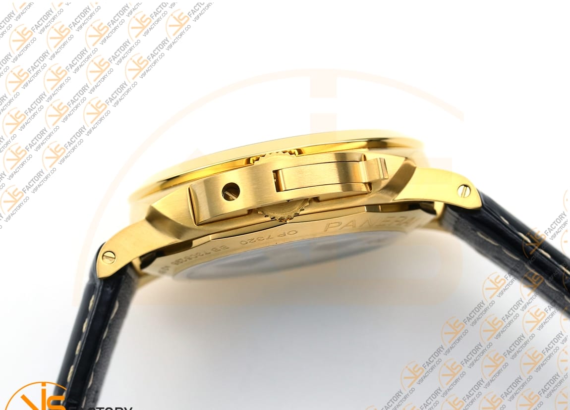 VS Factory Panerai PAM1115 Luminor Marina Black Dial Yellow Gold Case P9010 Movement - 图片 9