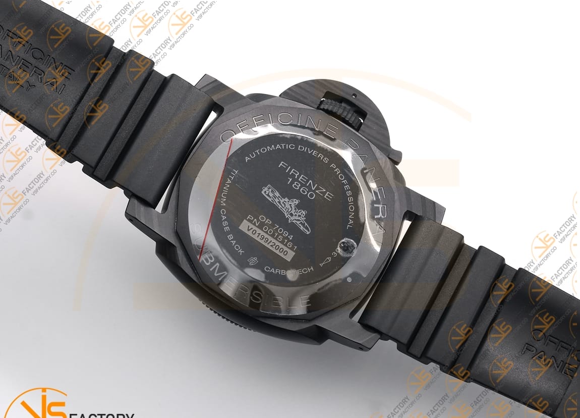 VS Factory Panerai PAM1616 Submersible Carbotech Black Dial Carbon Case P9010 Movement - 图片 12
