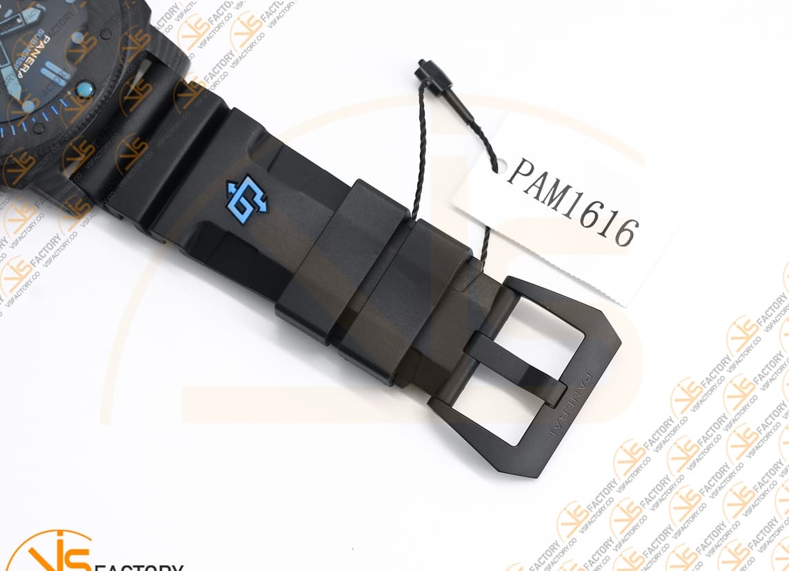 VS Factory Panerai PAM1616 Submersible Carbotech Black Dial Carbon Case P9010 Movement - 图片 13