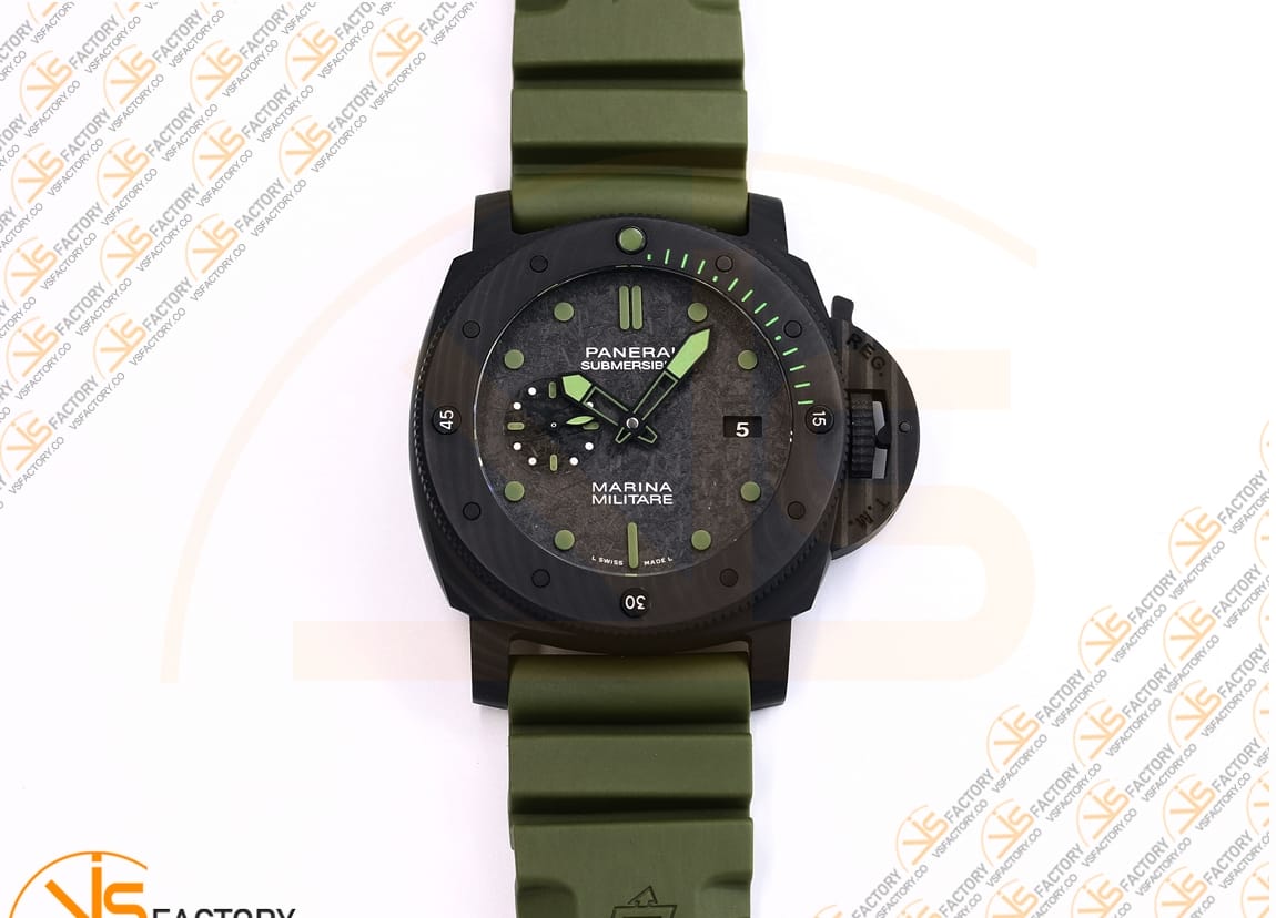 VS Factory Panerai PAM961 Submersible CarboTech Black Dial Carbon Case P9010 Movement - 图片 4