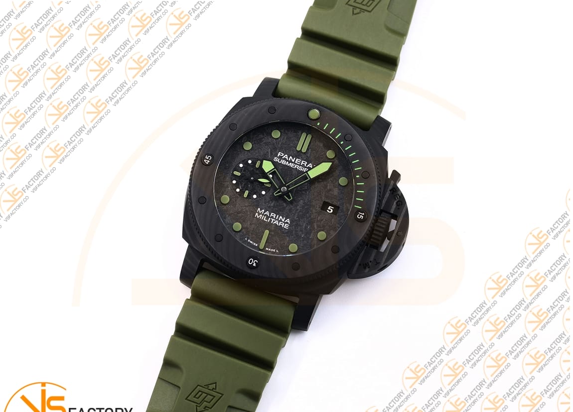 VS Factory Panerai PAM961 Submersible CarboTech Black Dial Carbon Case P9010 Movement - 图片 5