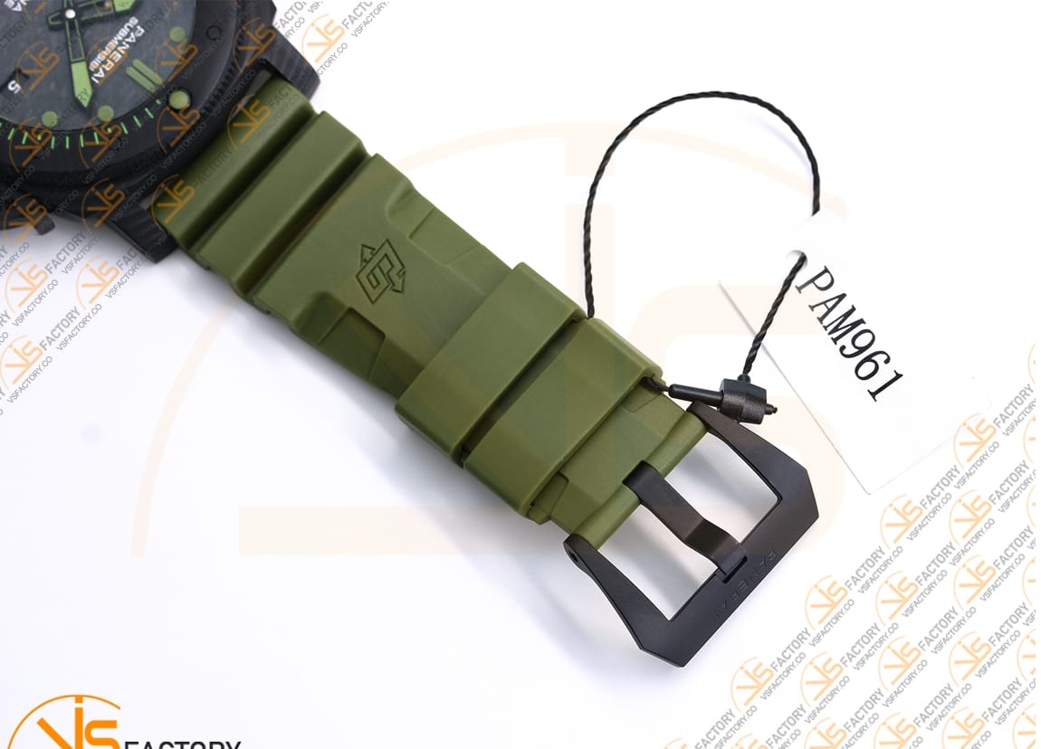 VS Factory Panerai PAM961 Submersible CarboTech Black Dial Carbon Case P9010 Movement - 图片 11