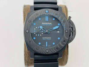 VS Factory Panerai Submersible Automatic Blue Dial Black Rubber Strap Men’s Dive Watch