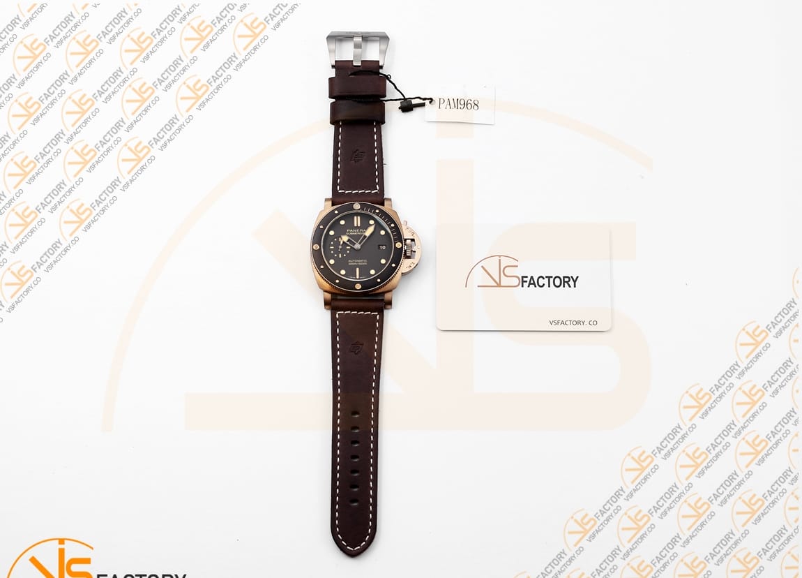 VS Factory Panerai Submersible Bronzo PAM968 Brown Dial Bronze Brown Ceramic P.9010 Movement - 图片 2