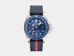 VS Factory Panerai Submersible GMT PAM1507 Luna Rossa Black Dial Blue Nylon Strap P.900 Movement