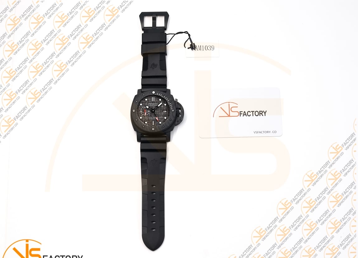 VS Factory Panerai Submersible Luna Rossa GMT PAM1039VRU 47mm Black Dial Carbon P9011 Movement - 图片 2