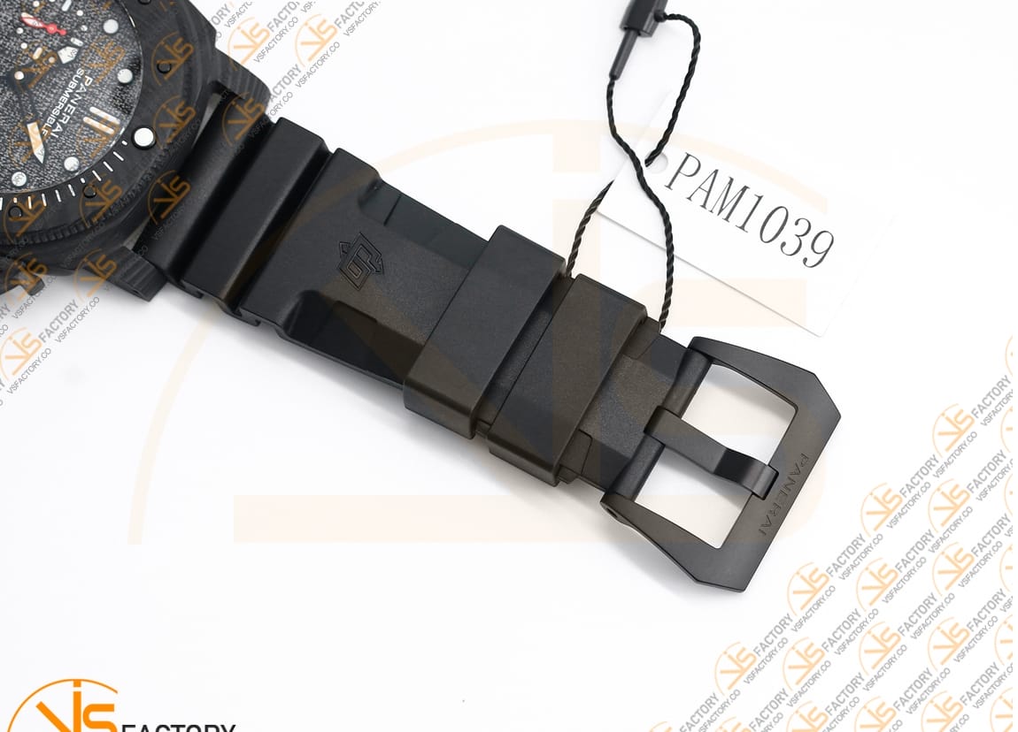 VS Factory Panerai Submersible Luna Rossa GMT PAM1039VRU 47mm Black Dial Carbon P9011 Movement - 图片 12