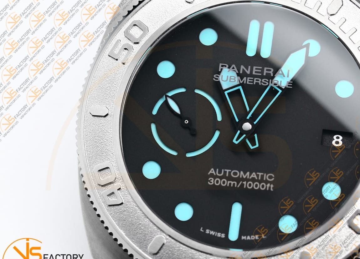 VS Factory Panerai Submersible Mike Horn PAM985 Blue Dial Titanium P.9010 Movement - 图片 7