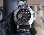 VS Factory Panerai Submersible Navy Seals Black Dial Camo Rubber Strap Titanium Dive Watch