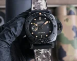 VS Factory Panerai Submersible Navy Seals Edition Black Ceramic Case with Camouflage Rubber Strap Automatic Men’s Diver Watch