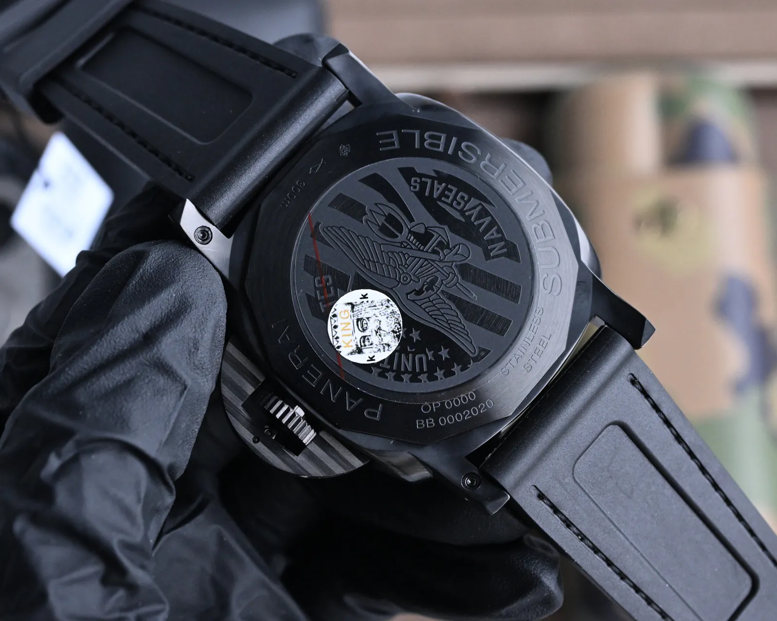 VS Factory Panerai Submersible Navy Seals Edition Black Ceramic Case with Camouflage Rubber Strap Automatic Men’s Diver Watch - 图片 7