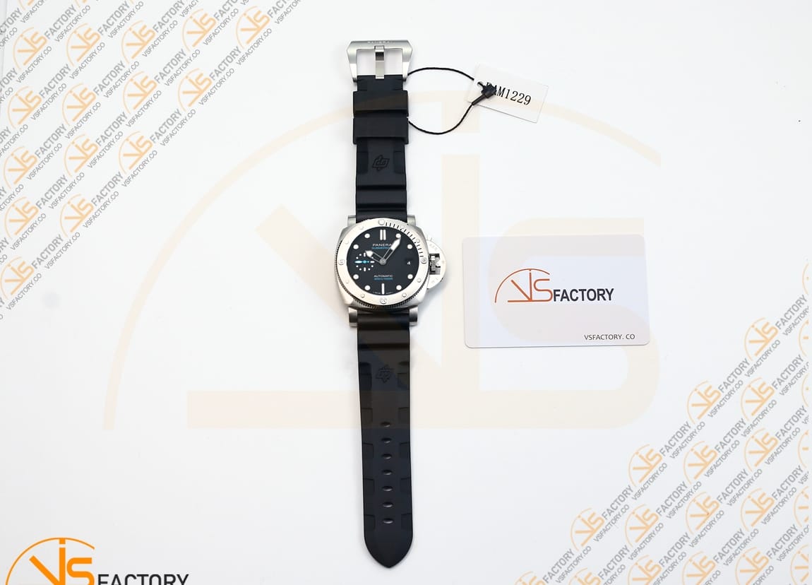 VS Factory Panerai Submersible PAM1229Y Black Dial Steel P.900 Movement - 图片 2