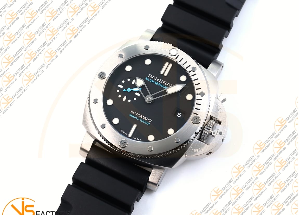 VS Factory Panerai Submersible PAM1229Y Black Dial Steel P.900 Movement - 图片 5