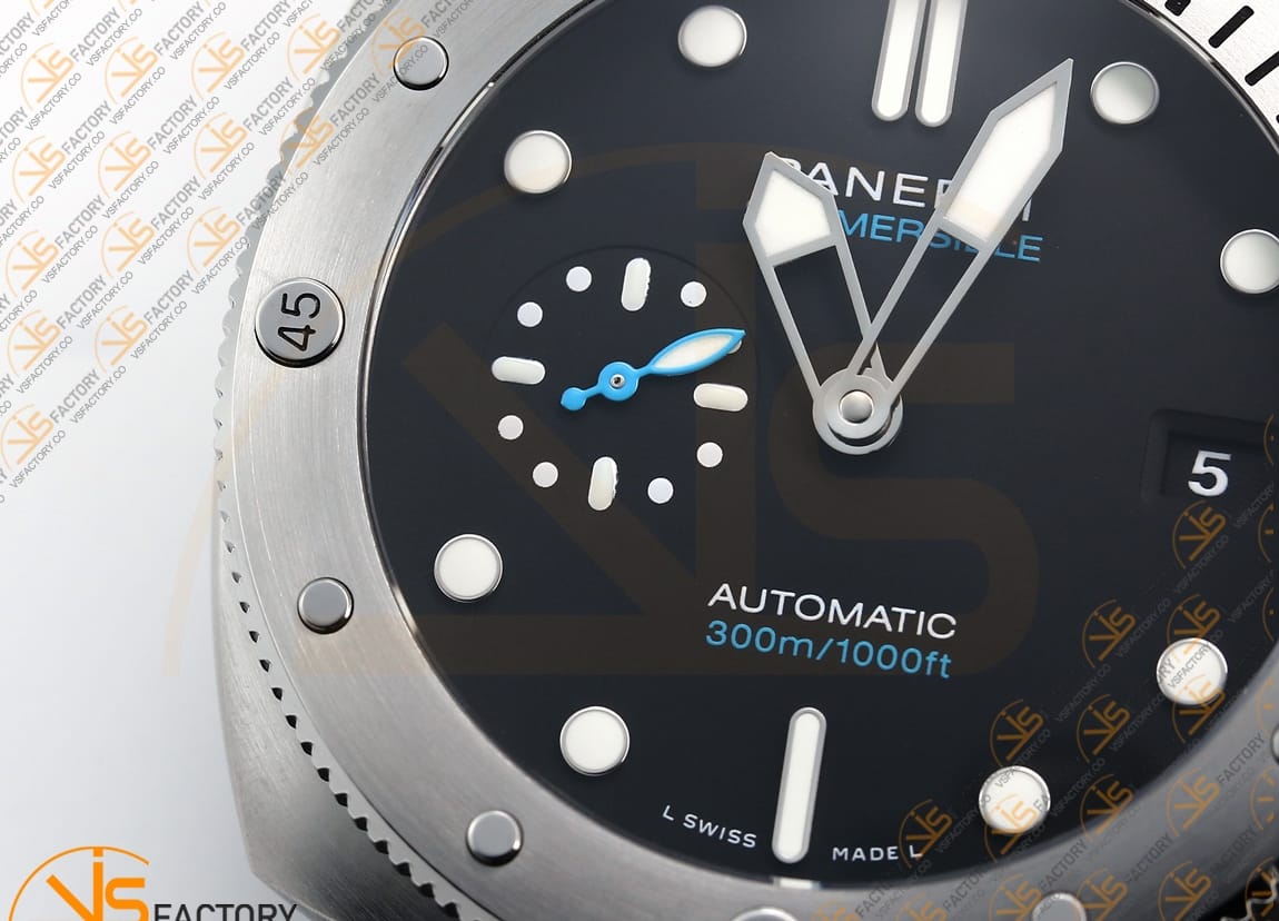 VS Factory Panerai Submersible PAM1229Y Black Dial Steel P.900 Movement - 图片 7
