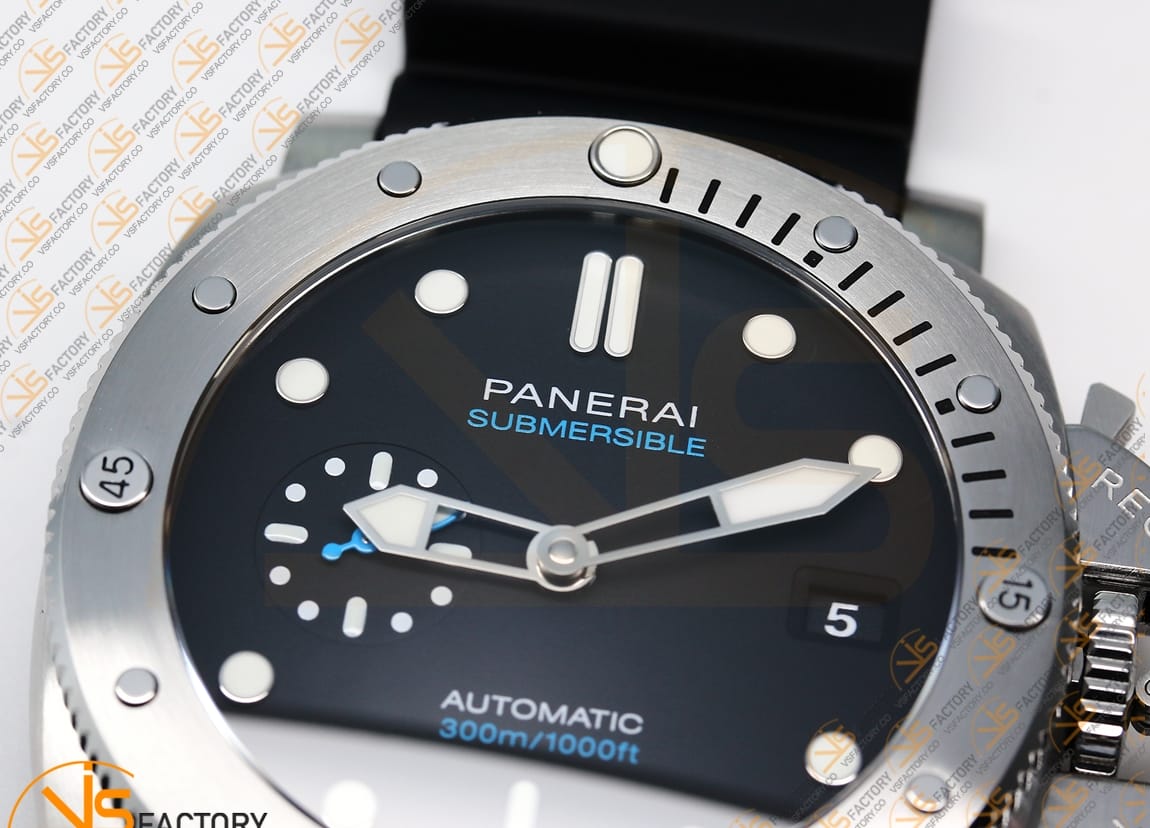 VS Factory Panerai Submersible PAM1229Y Black Dial Steel P.900 Movement - 图片 8