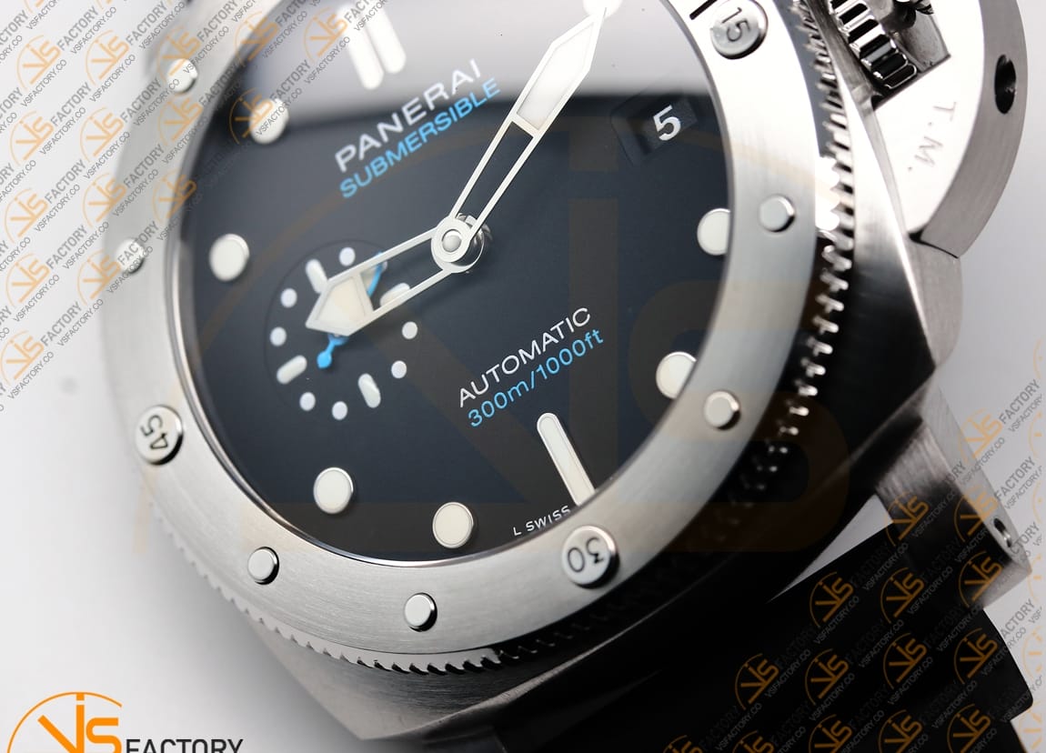VS Factory Panerai Submersible PAM1229Y Black Dial Steel P.900 Movement - 图片 9