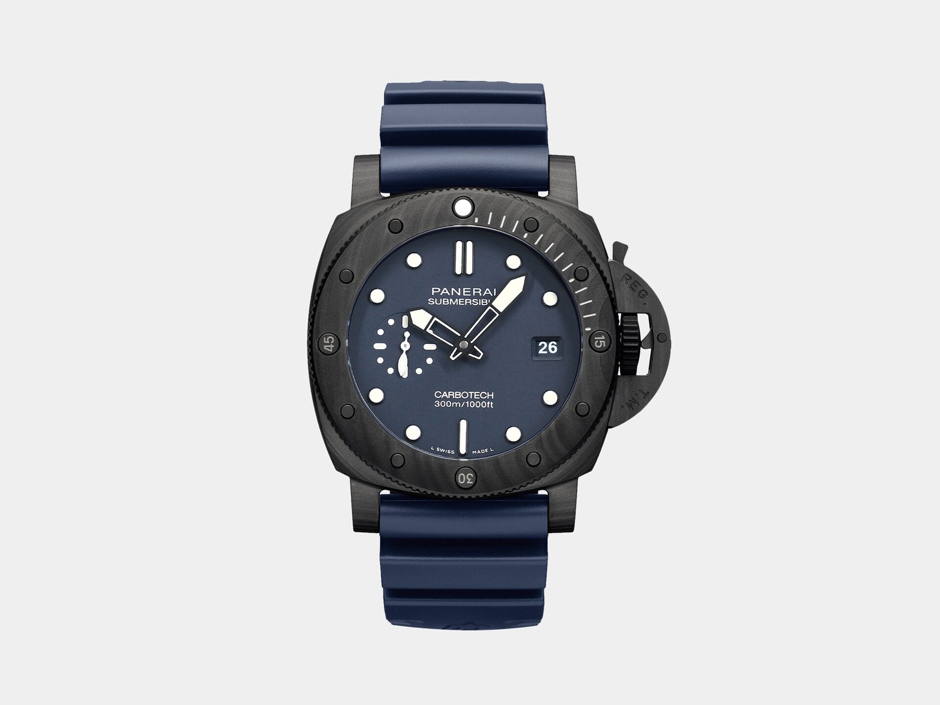 VS Factory Panerai Submersible PAM1232 QuarantaQuattro 44mm Black Dial Fiber Case P900 Movement