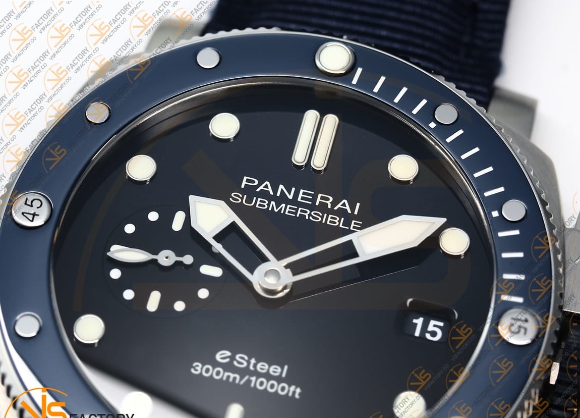 VS Factory Panerai Submersible PAM1289Y Blue Dial Steel P.900 Movement - 图片 8