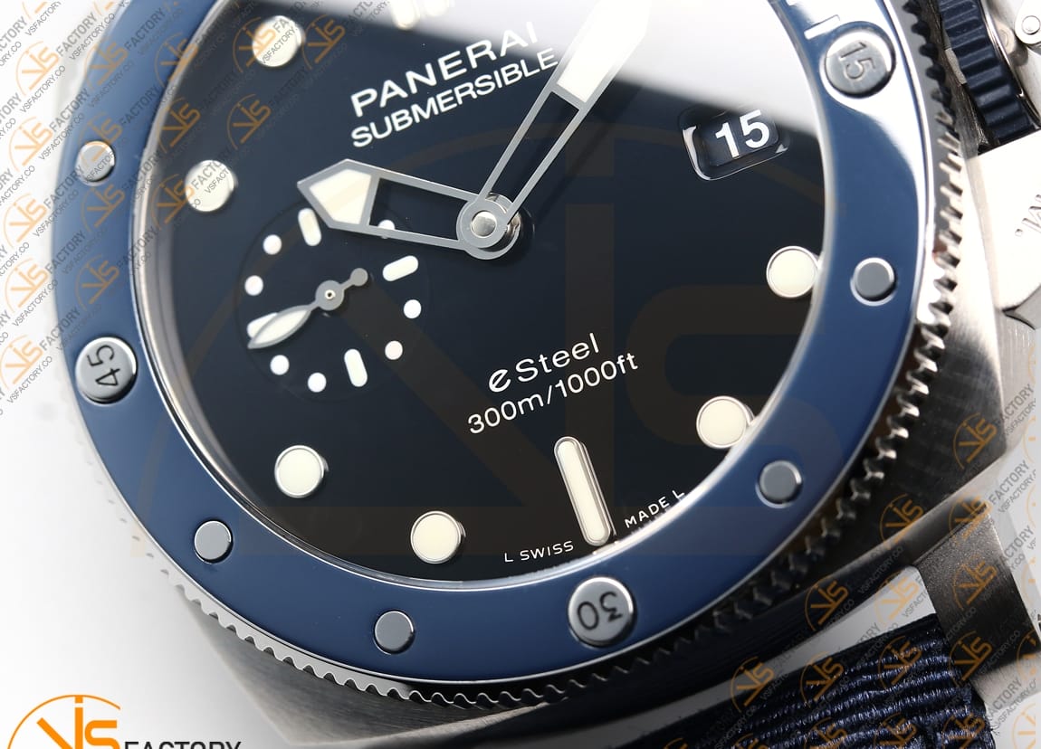 VS Factory Panerai Submersible PAM1289Y Blue Dial Steel P.900 Movement - 图片 9