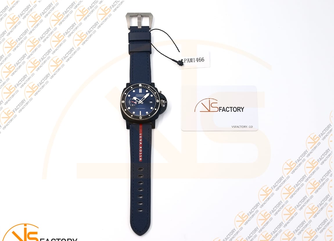 VS Factory Panerai Submersible PAM1466 Blue Dial Blue Nylon Rubber P900 Movement - 图片 2