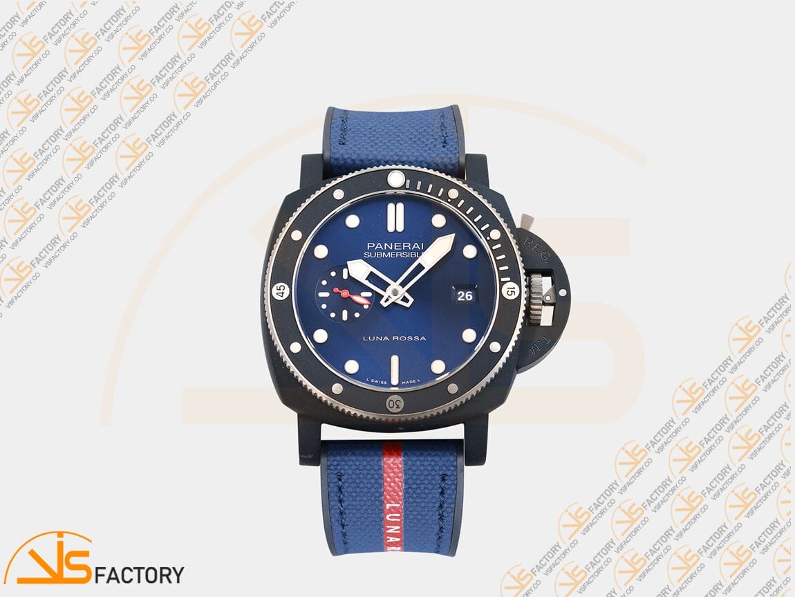 VS Factory Panerai Submersible PAM1466 Blue Dial Blue Nylon Rubber P900 Movement - 图片 3