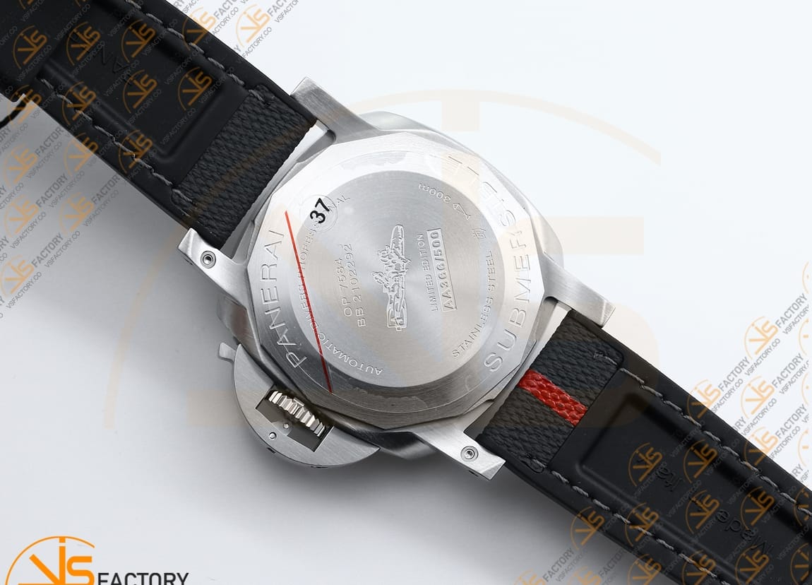 VS Factory Panerai Submersible PAM1579 Luna Rossa Black Dial Gray Nylon Strap P.900 Movement - 图片 13