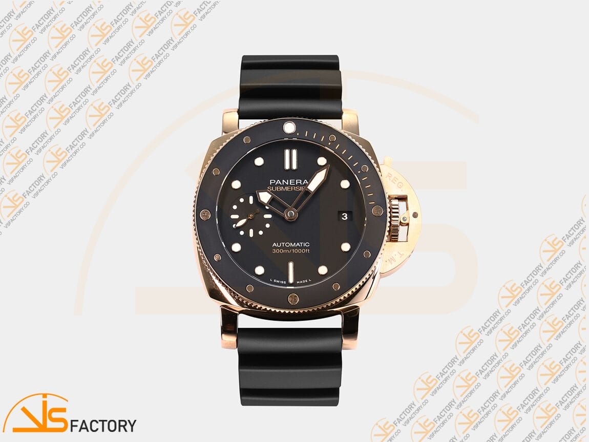 VS Factory Panerai Submersible PAM2164 42mm Black Dial Black Rubber P900 Movement - 图片 3