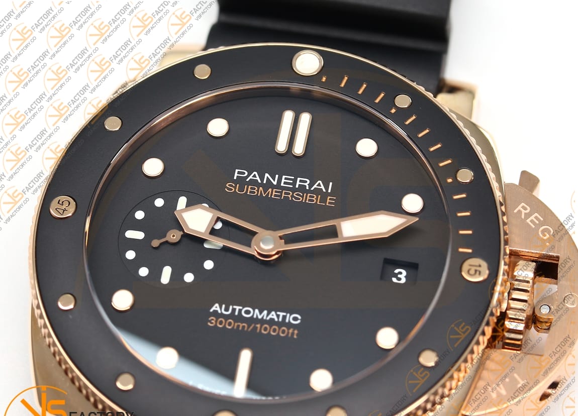 VS Factory Panerai Submersible PAM2164 42mm Black Dial Black Rubber P900 Movement - 图片 8