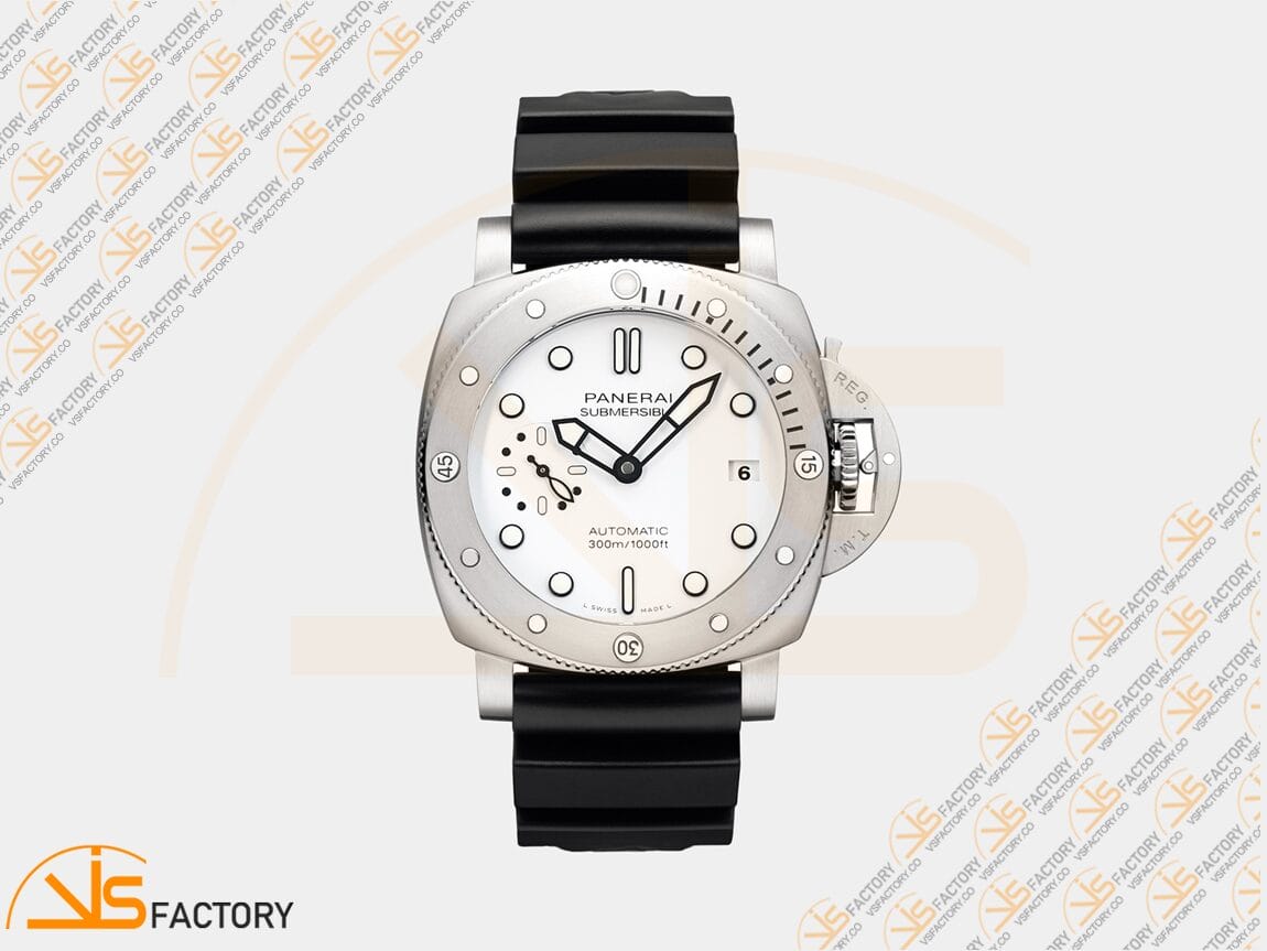 VS Factory Panerai Submersible PAM2223 White Dial Steel P.900 Movement - 图片 3