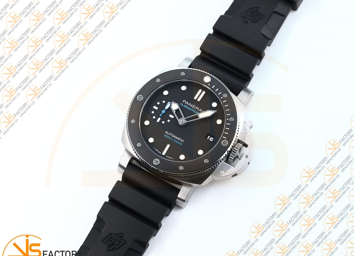 VS Factory Panerai Submersible PAM683 Black Dial Steel Asia XXXIV Movement - 图片 5