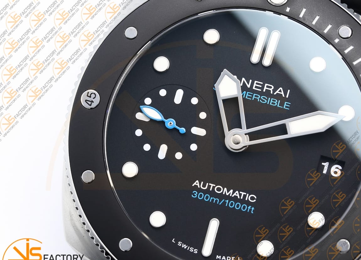 VS Factory Panerai Submersible PAM683 Black Dial Steel Asia XXXIV Movement - 图片 6