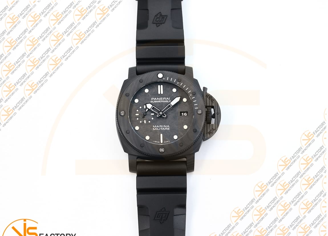 VS Factory Panerai Submersible PAM979 Black Dial Carbotech P.9000 Movement - 图片 4