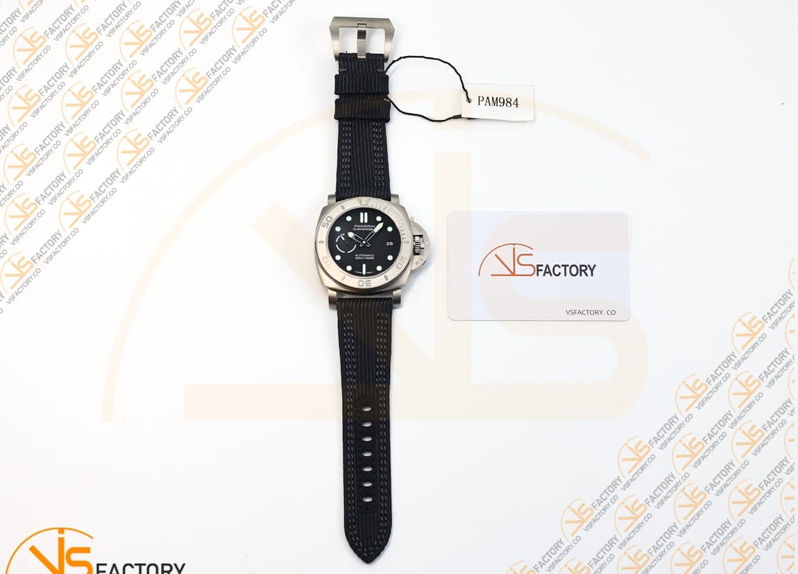 VS Factory Panerai Submersible PAM984 Mike Horn Black Dial Titanium P.9010 Movement - 图片 2