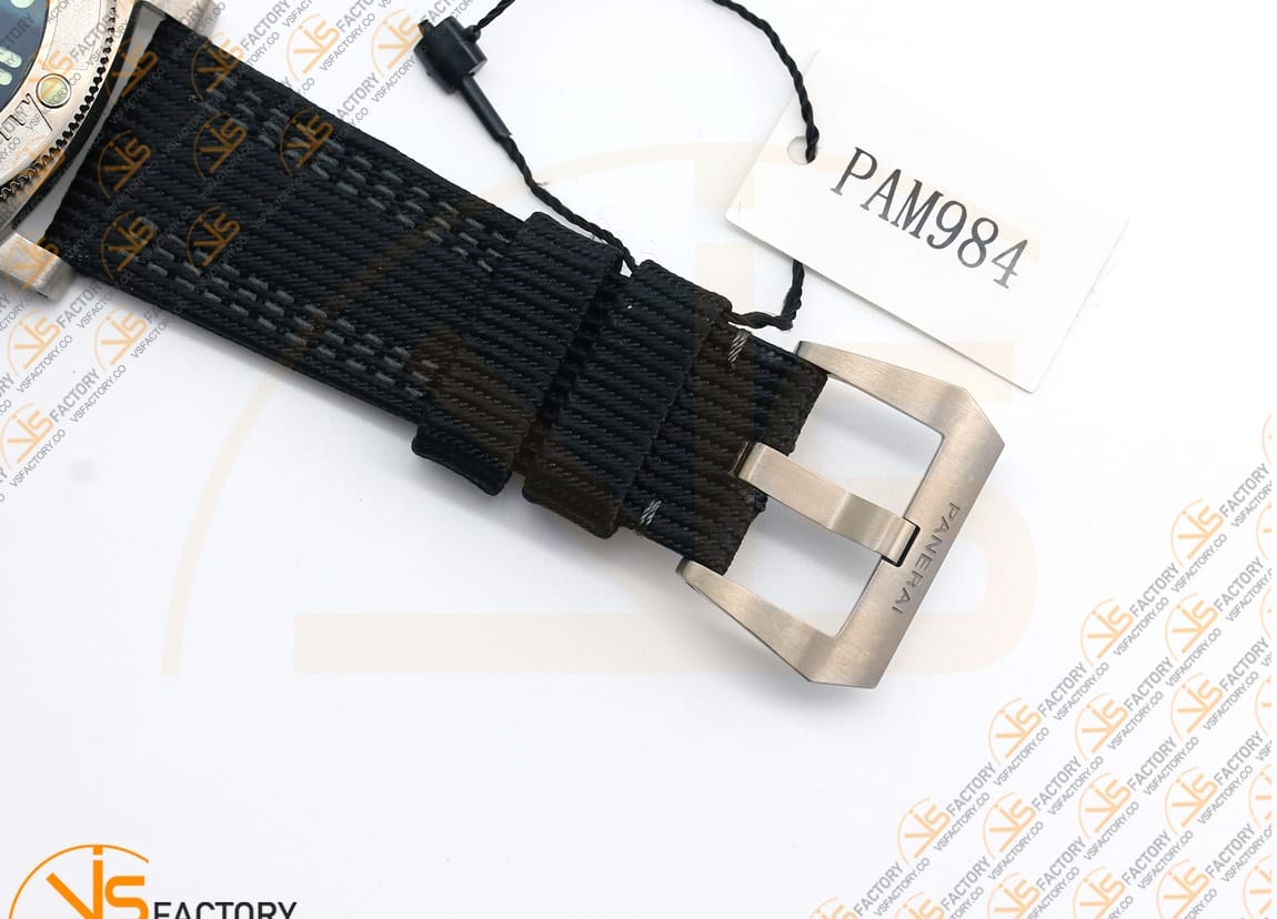 VS Factory Panerai Submersible PAM984 Mike Horn Black Dial Titanium P.9010 Movement - 图片 12
